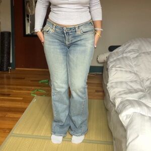 True Religion Light Blue Flare Jeans